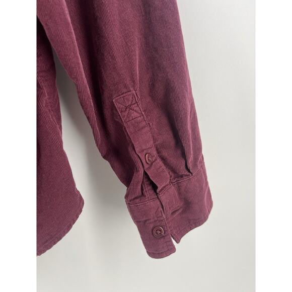 Orvis Mens Shirt Extra Large Burgundy XL Button Corduroy Top Hunting Gorp - Picture 12 of 12